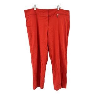 Lane Bryant Orange Tapered Crop Dress Pants Plus Size 18 Career Work Trousers